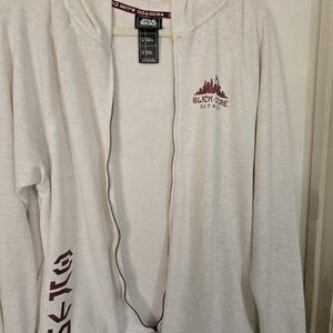Star Wars Galaxy's Edge Black Spire Post Cream Hoodie XL